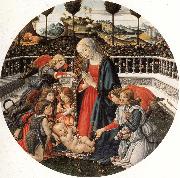 Francesco Botticini The Adoration of the Child oil painting
